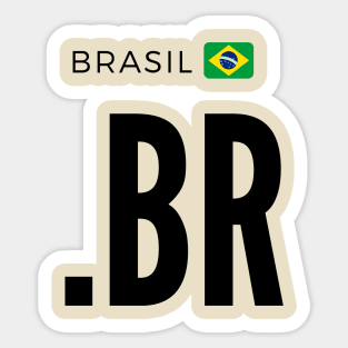 Brazil .BR domain - Brazil Sticker